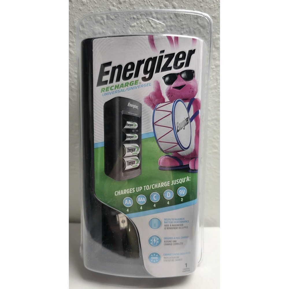 Energizer Recharge Universal AA/AAA/C/D/9V CHFC NiMH Battery Charger Brand New